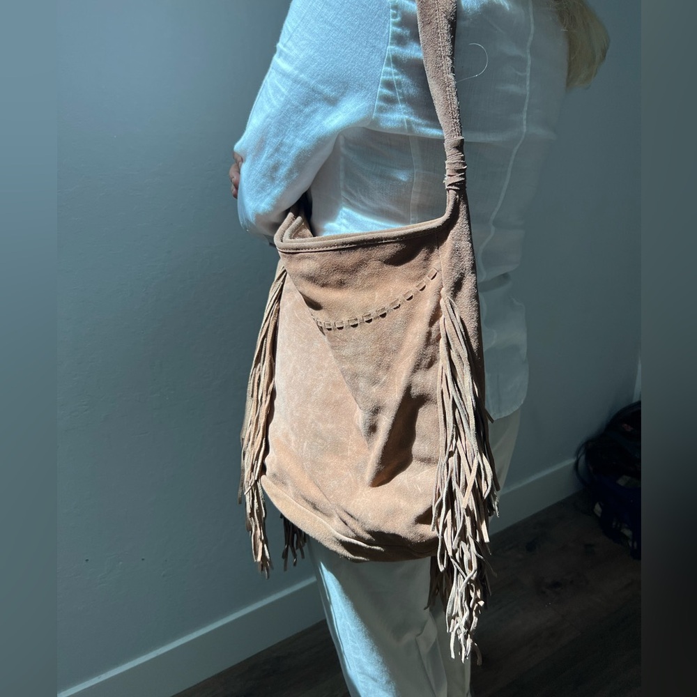 Leather Fringe Bag